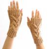 Honey Beige Fingerless Mitts